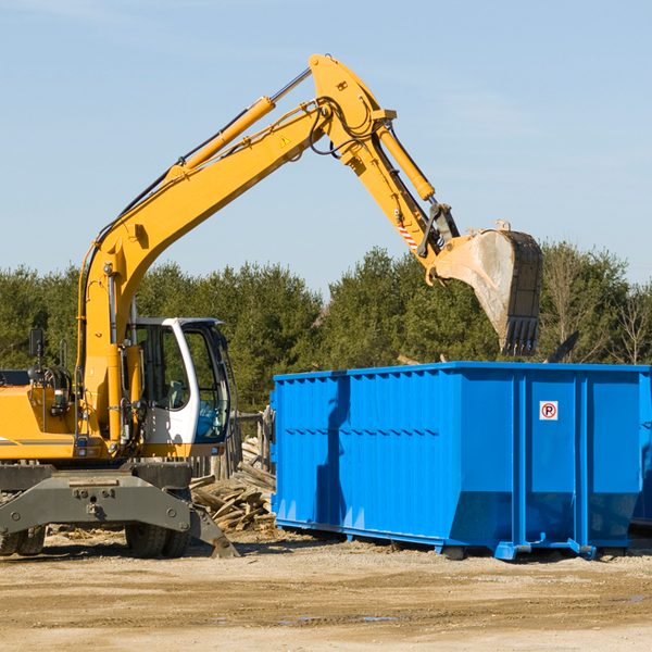 can i request a rental extension for a residential dumpster in Brunsville Iowa